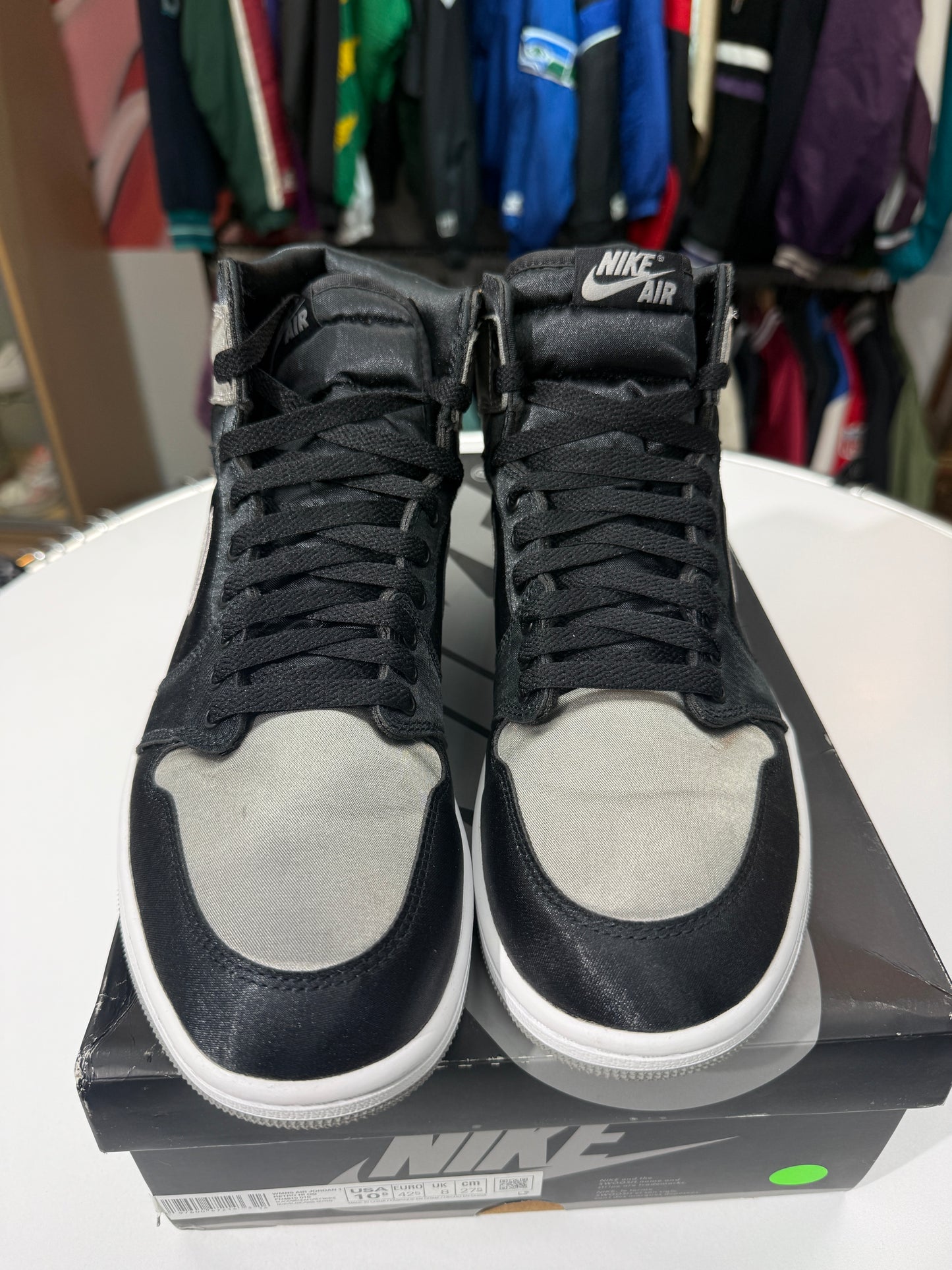 Preowned Satin Shadow Jordan 1