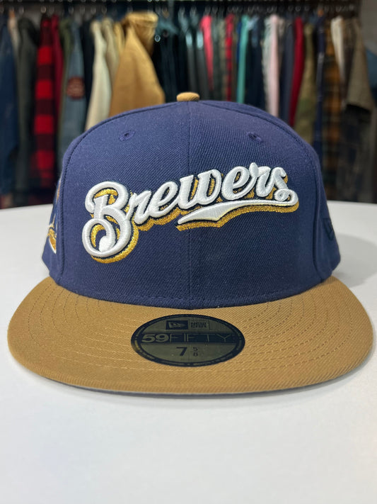 Milwaukee Brewers Side Patch Fitted Hat