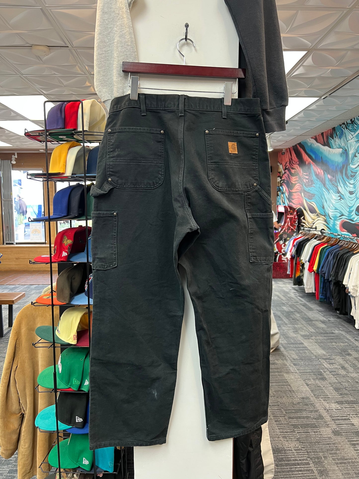 Carhartt Double Knee Black Cargo Pants