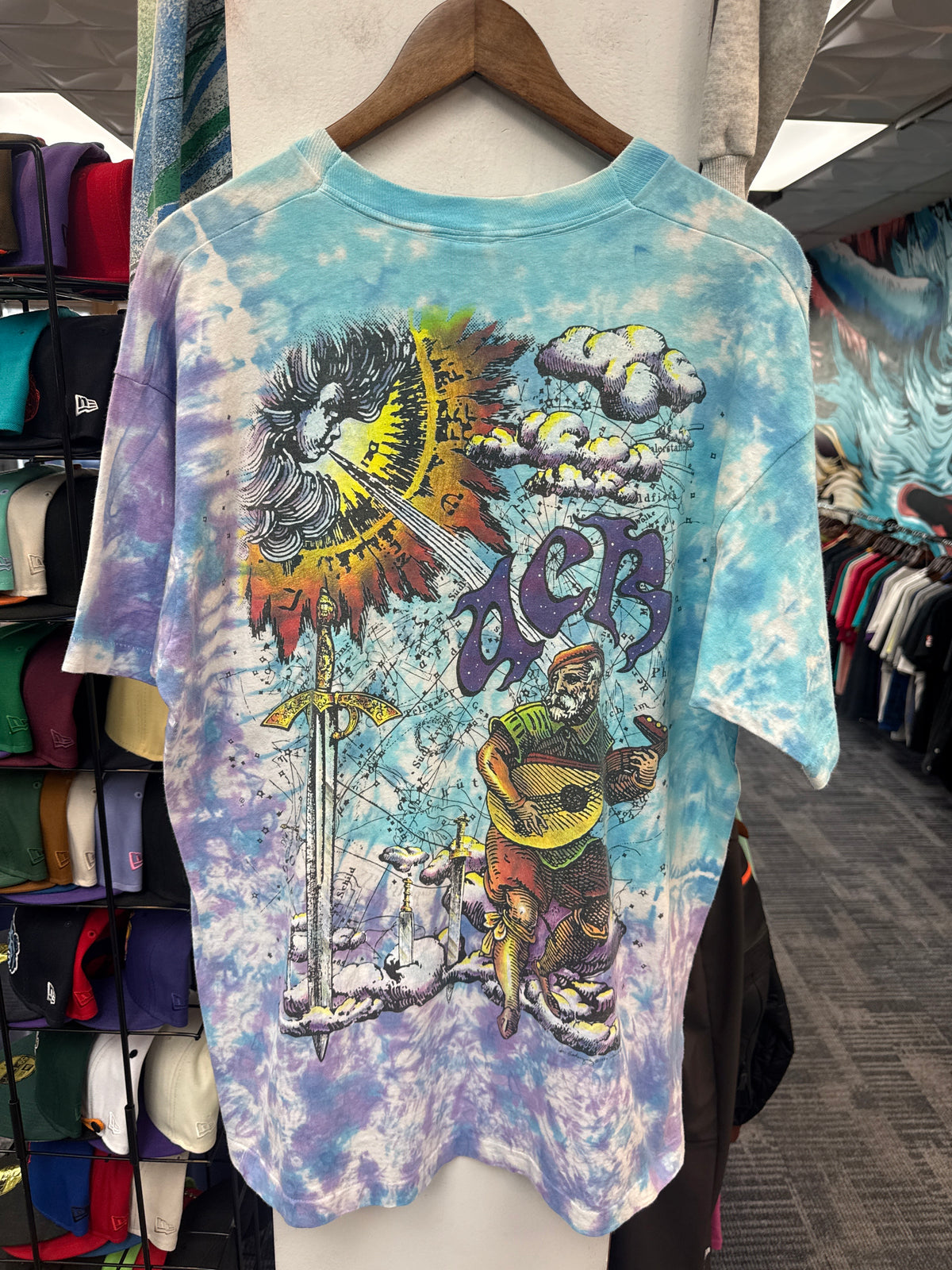 Vintage Liquid Blue Ian Bohorquez AOP Art Tee