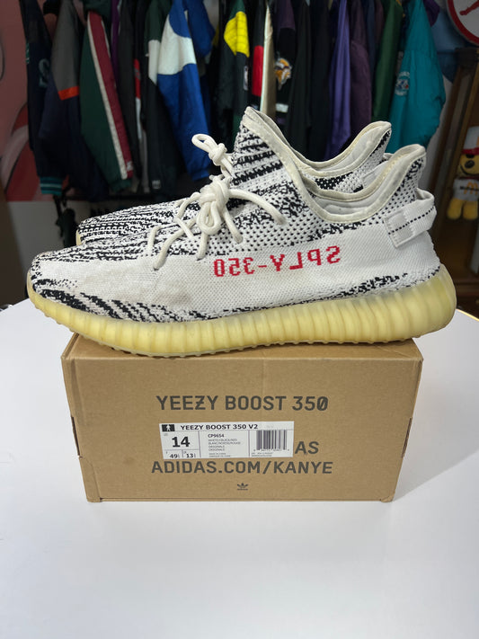 Preowned Adidas Yeezy Boost 350 V2 Zebra