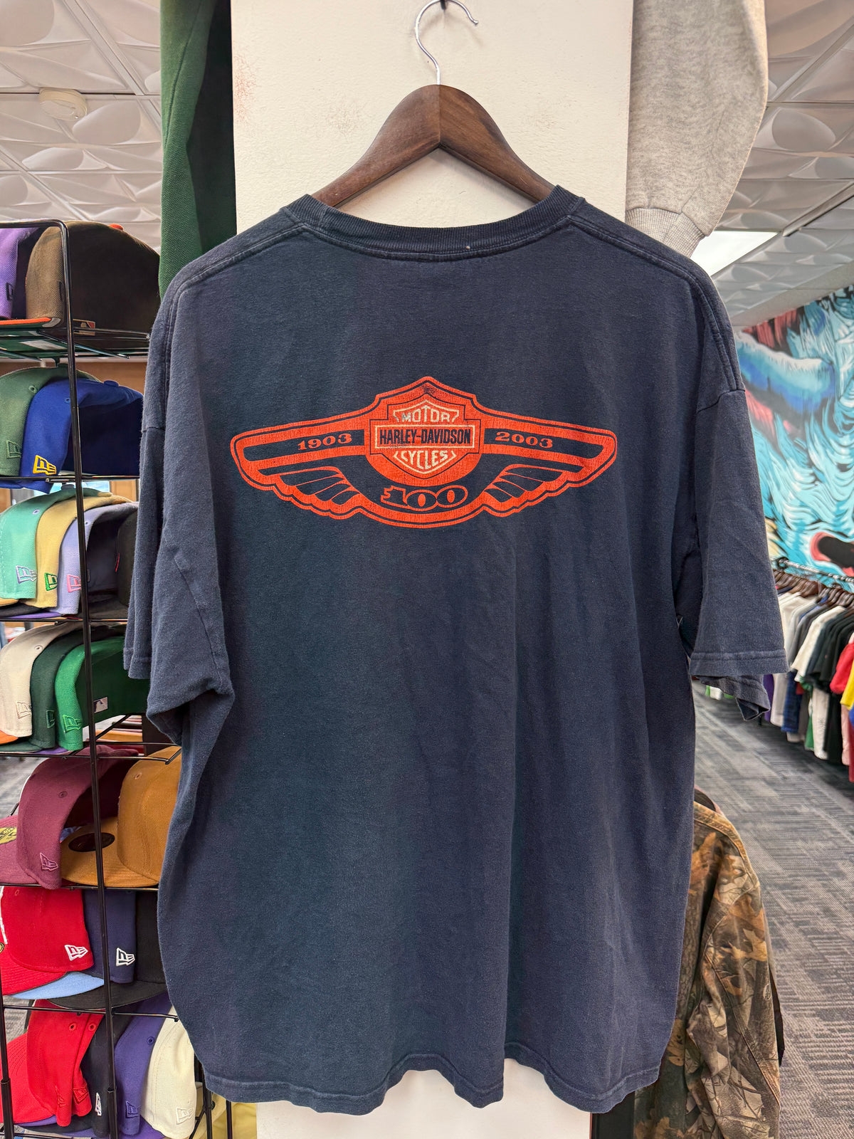 Vintage Harley Davidson Navy Tee