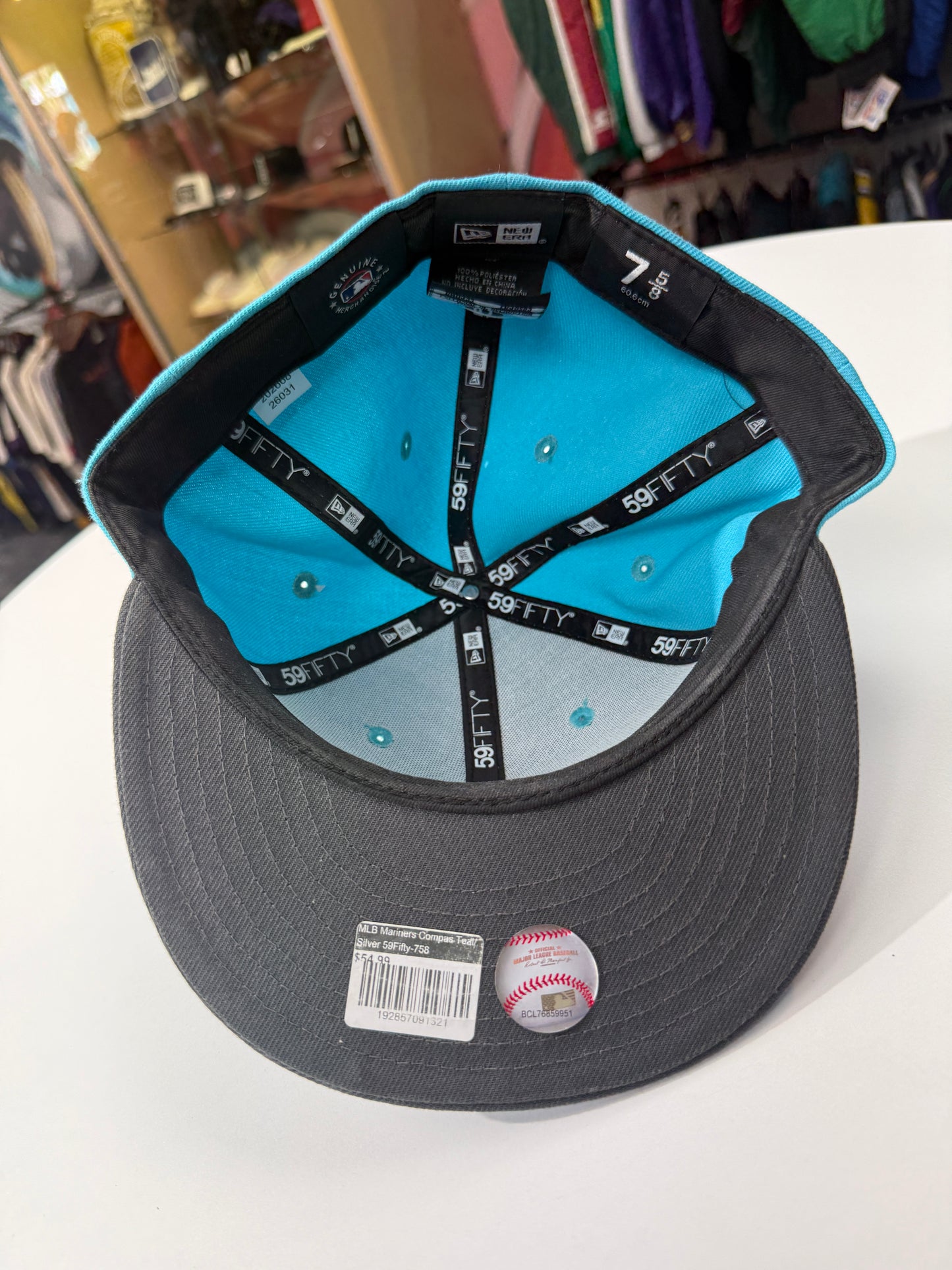 Seattle Mariners Aqua Compass Fitted