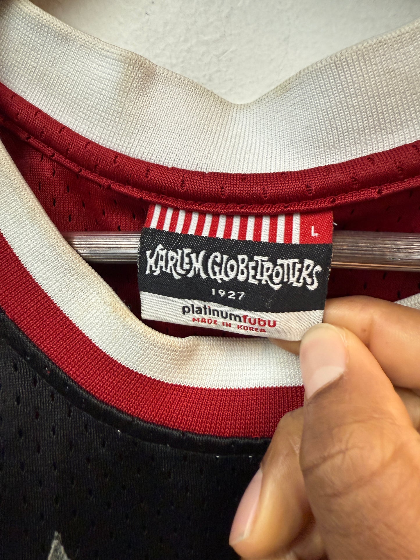 Vintage Platinum Fubu Harlem Globetrotters Marques Haynes Jersey