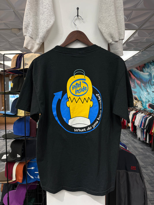 Vintage 90s Simpsons Intel Inside Matt Groening Tee