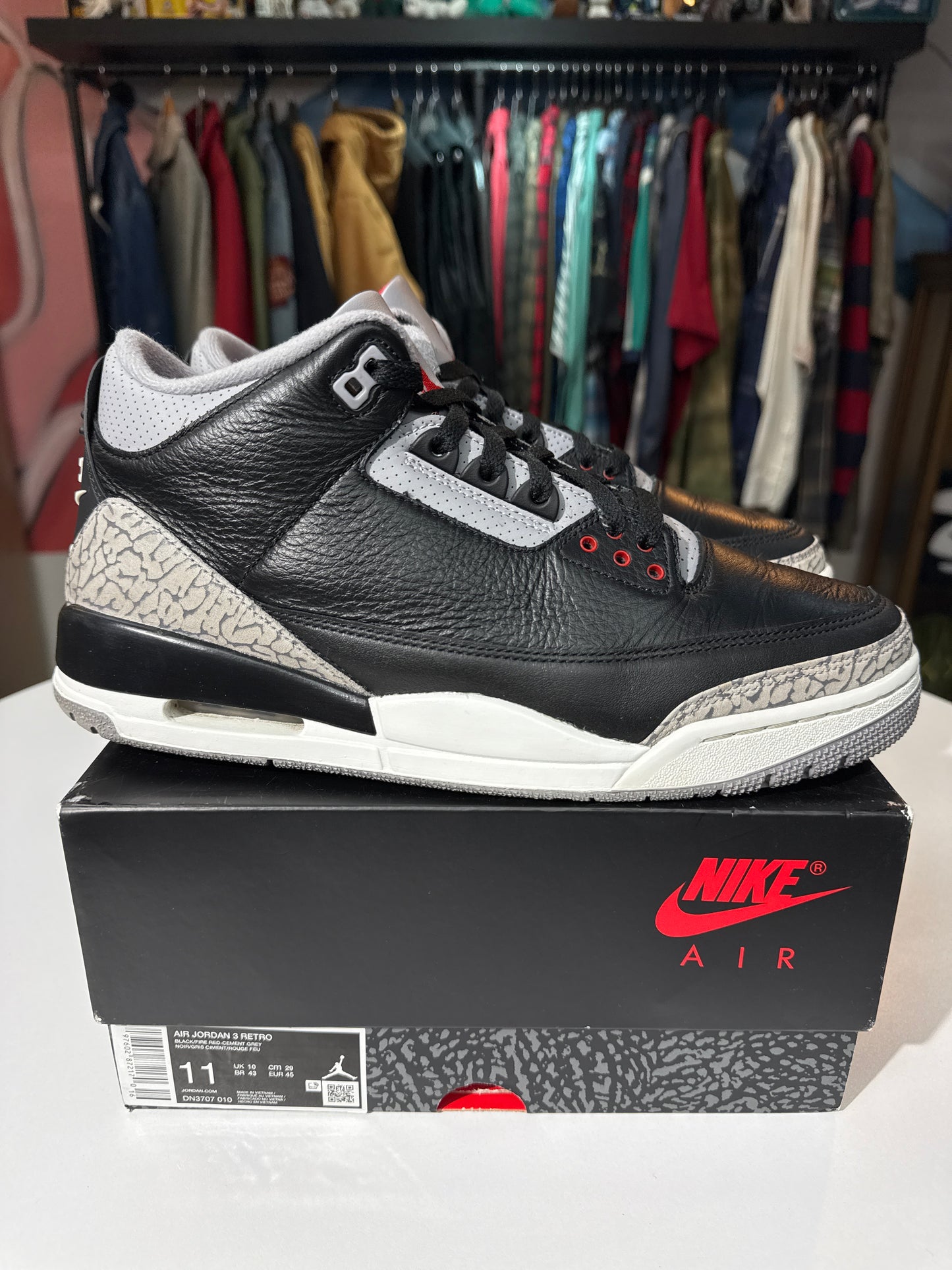 Preowned Jordan 3 Black Cement (2024)