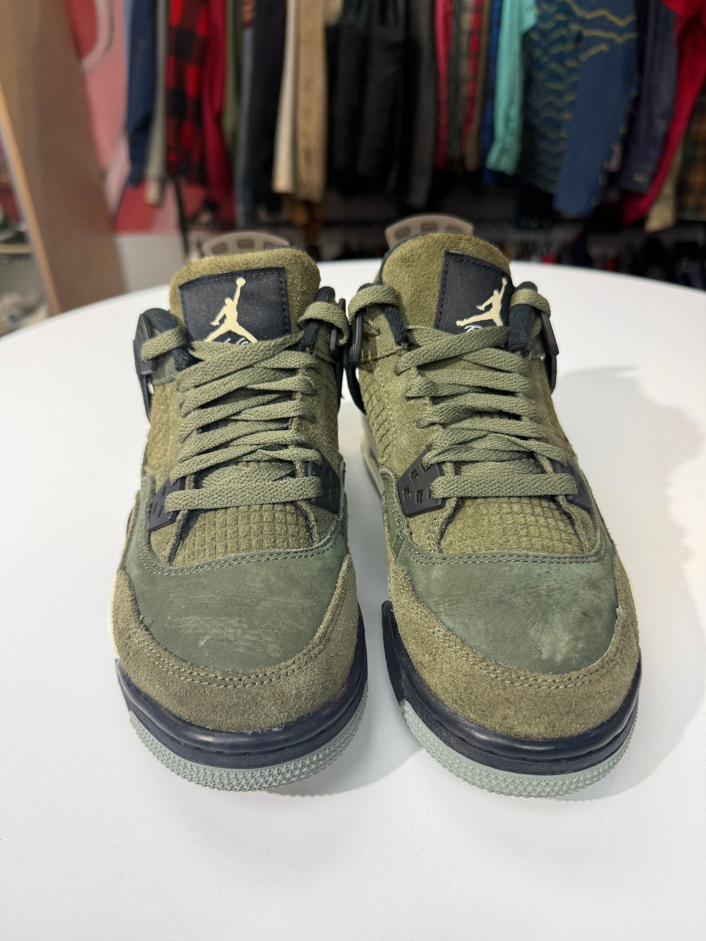 Preowned Craft Medium Olive Jordan 4