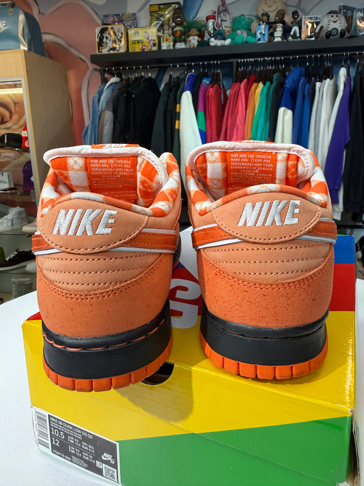 Preowned Orange Lobster Nike SB Dunk Low