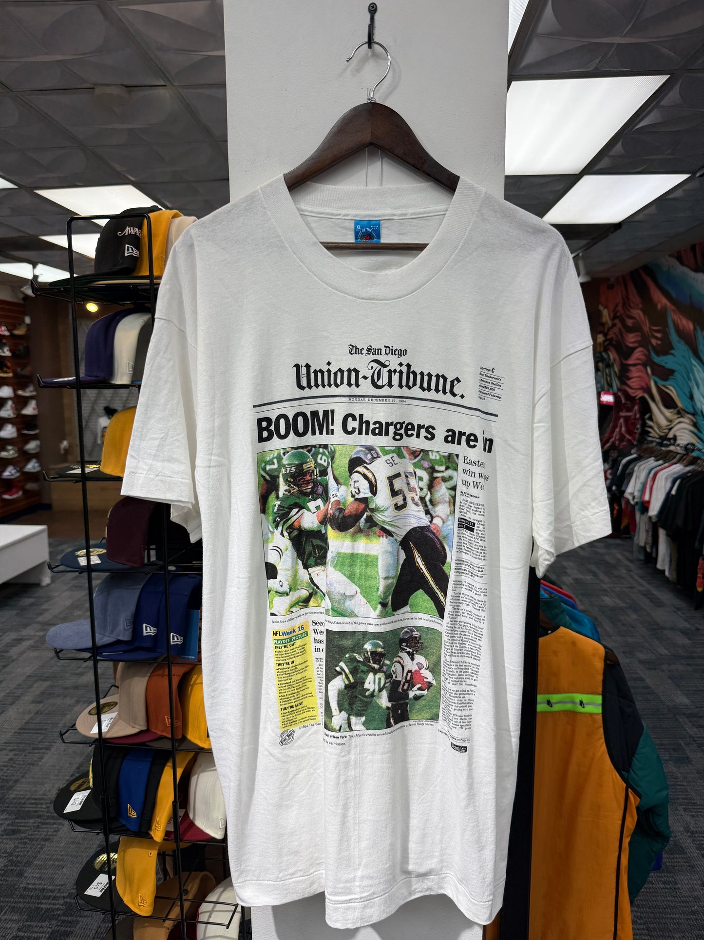 Vintage Chargers Newspaper Tee