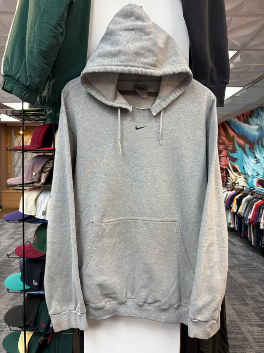 Vintage Nike  Grey Center Swoosh Hoodie