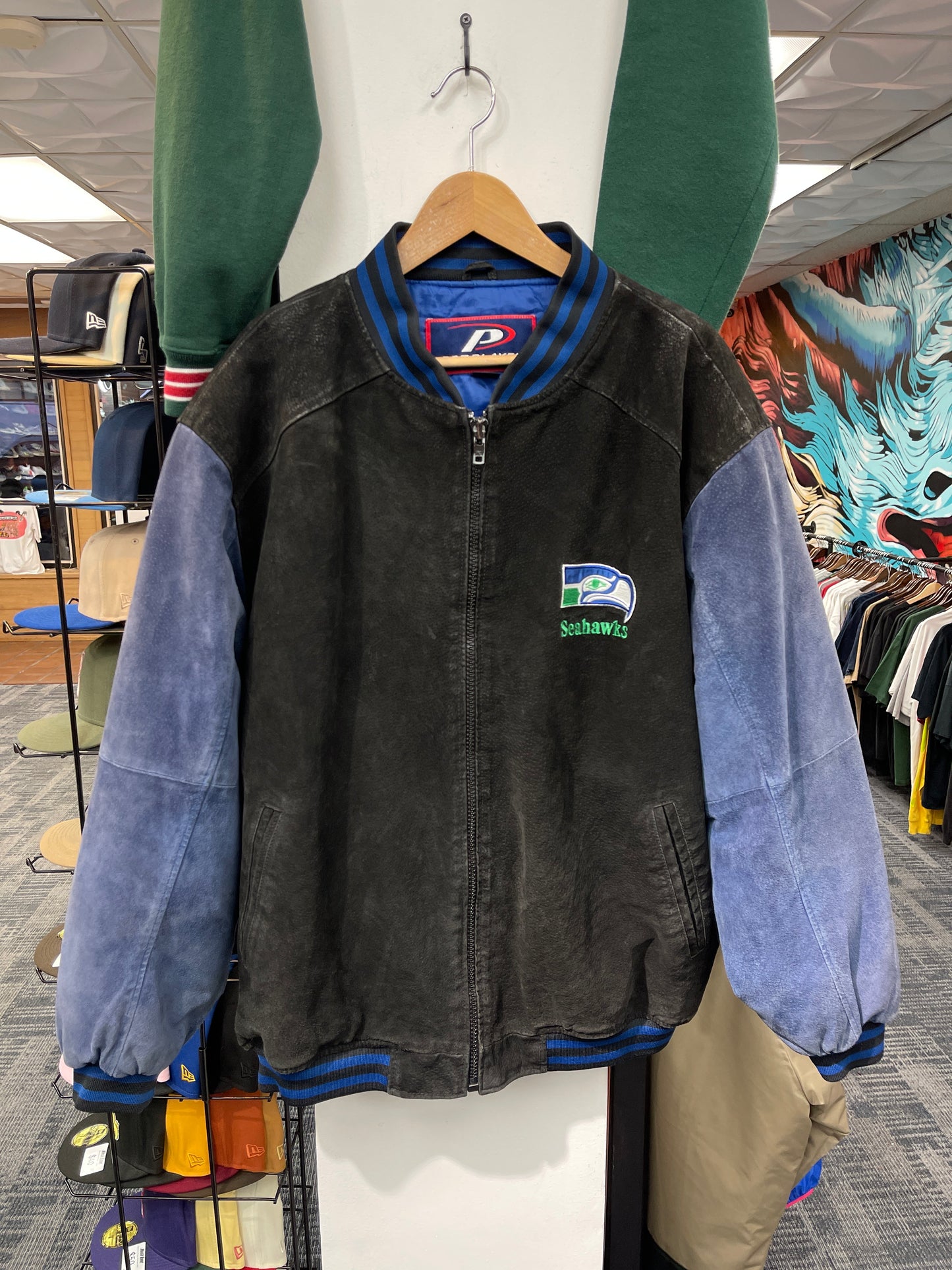 Seahawks Vintage Suede Pro Player Jacket