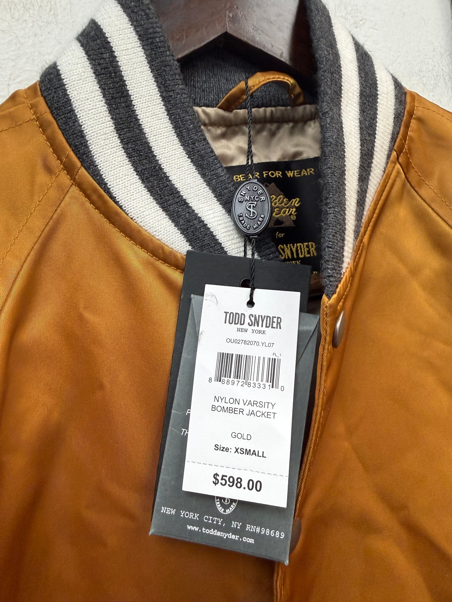 New Golden Bear Todd Snyder Varsity Jacket