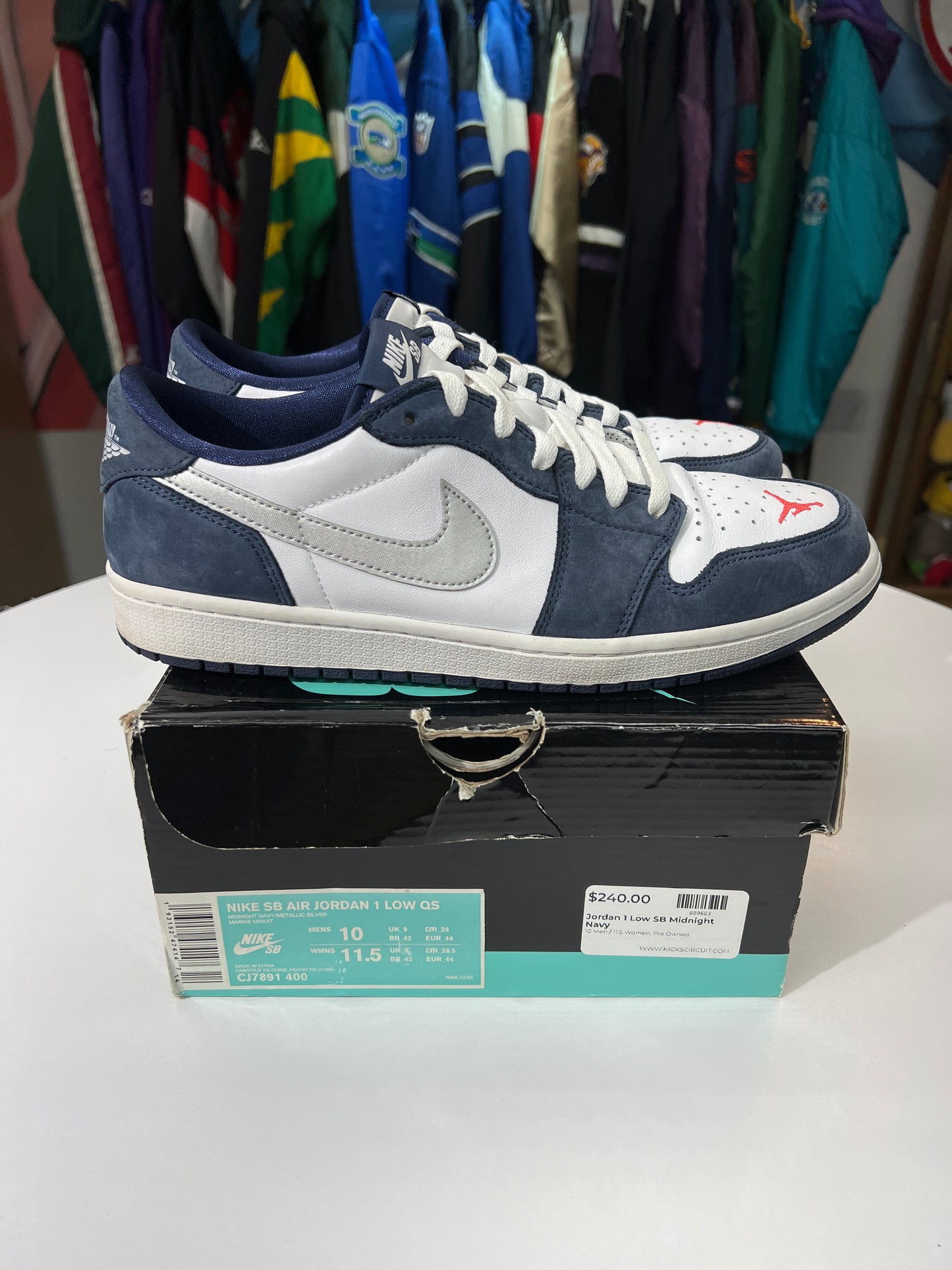 Preowned Nike SB Jordan 1 Low Eric Koston Midnight Navy