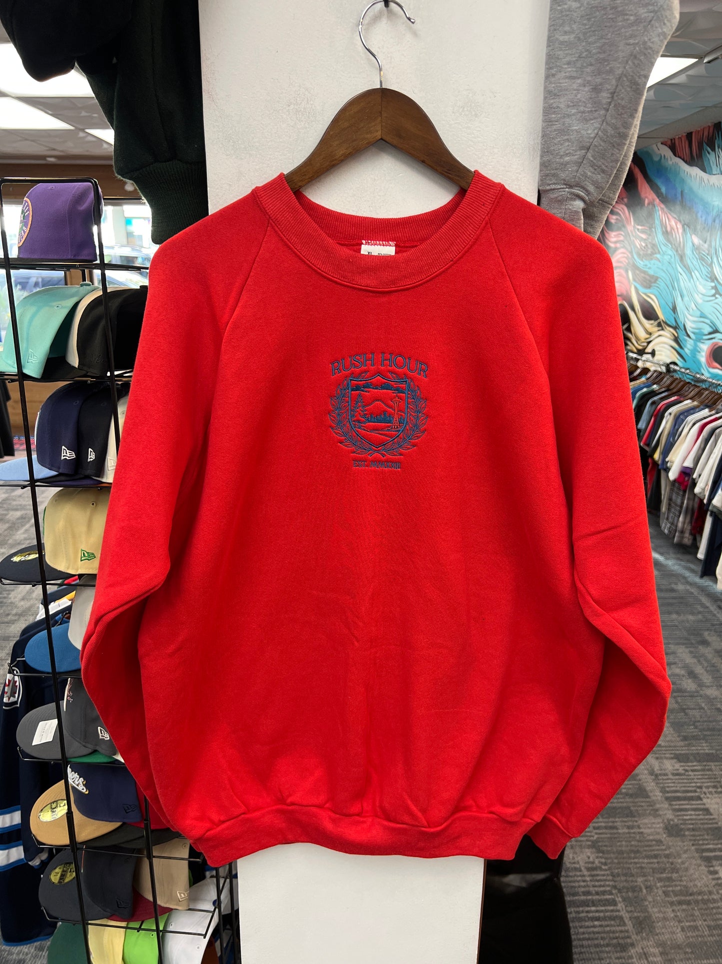 Rush Crest Red/Blue Crewneck