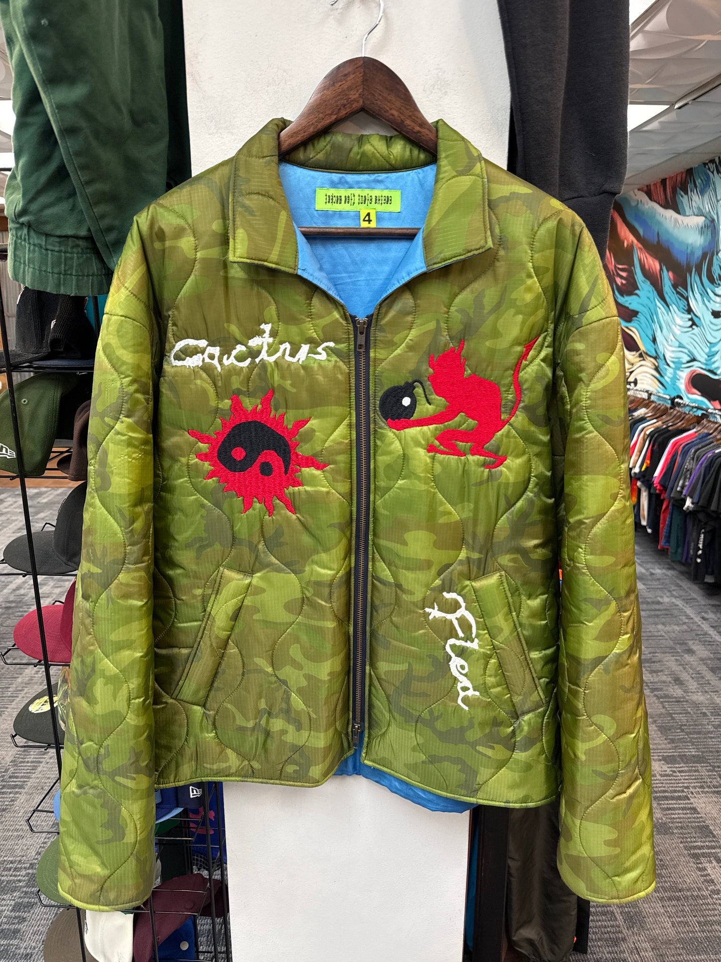 Cactus Plant Flea Market Racing Camo Jacket