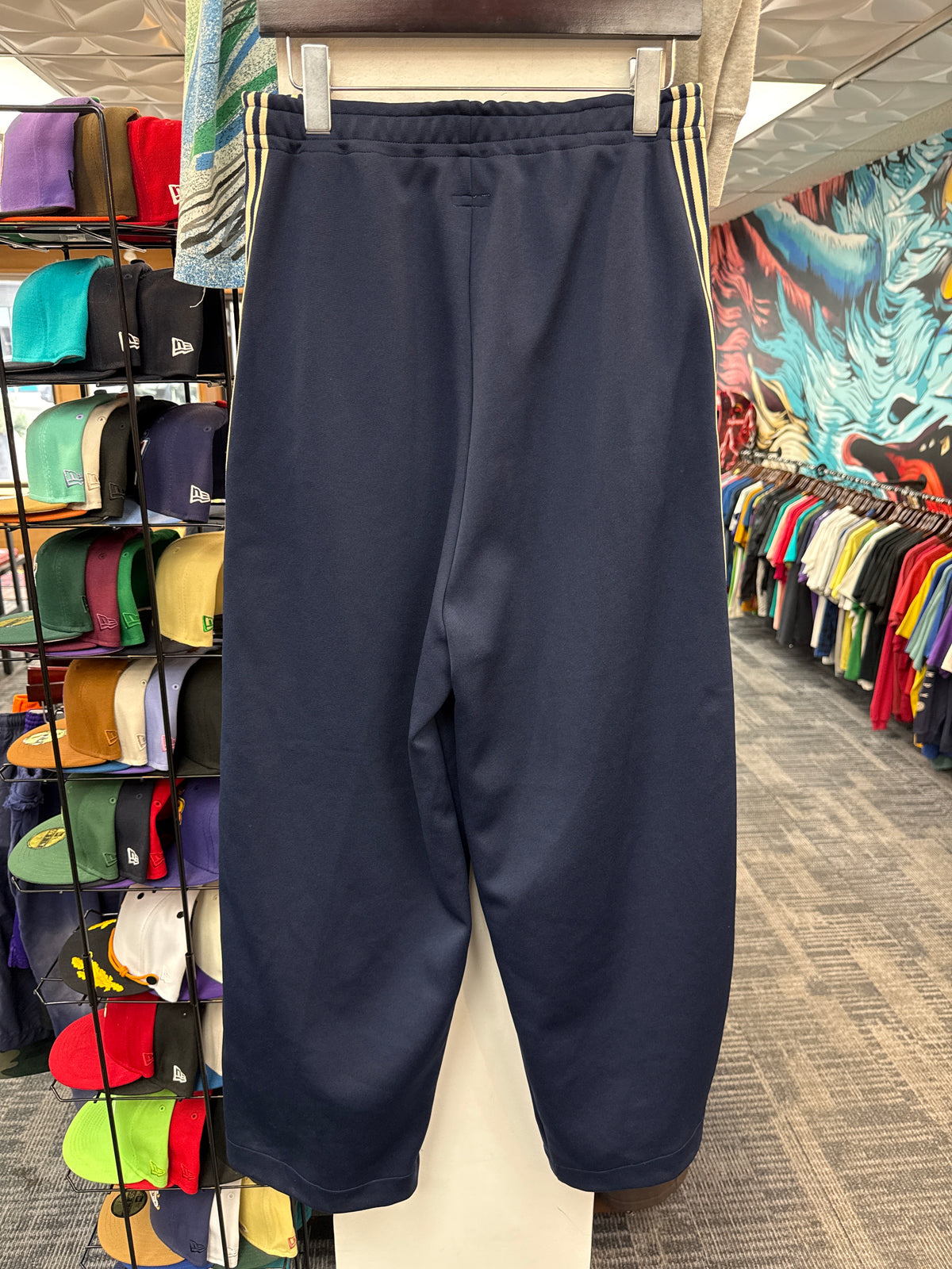 Kapital Smooth Jersey Baggy Track Pants Navy