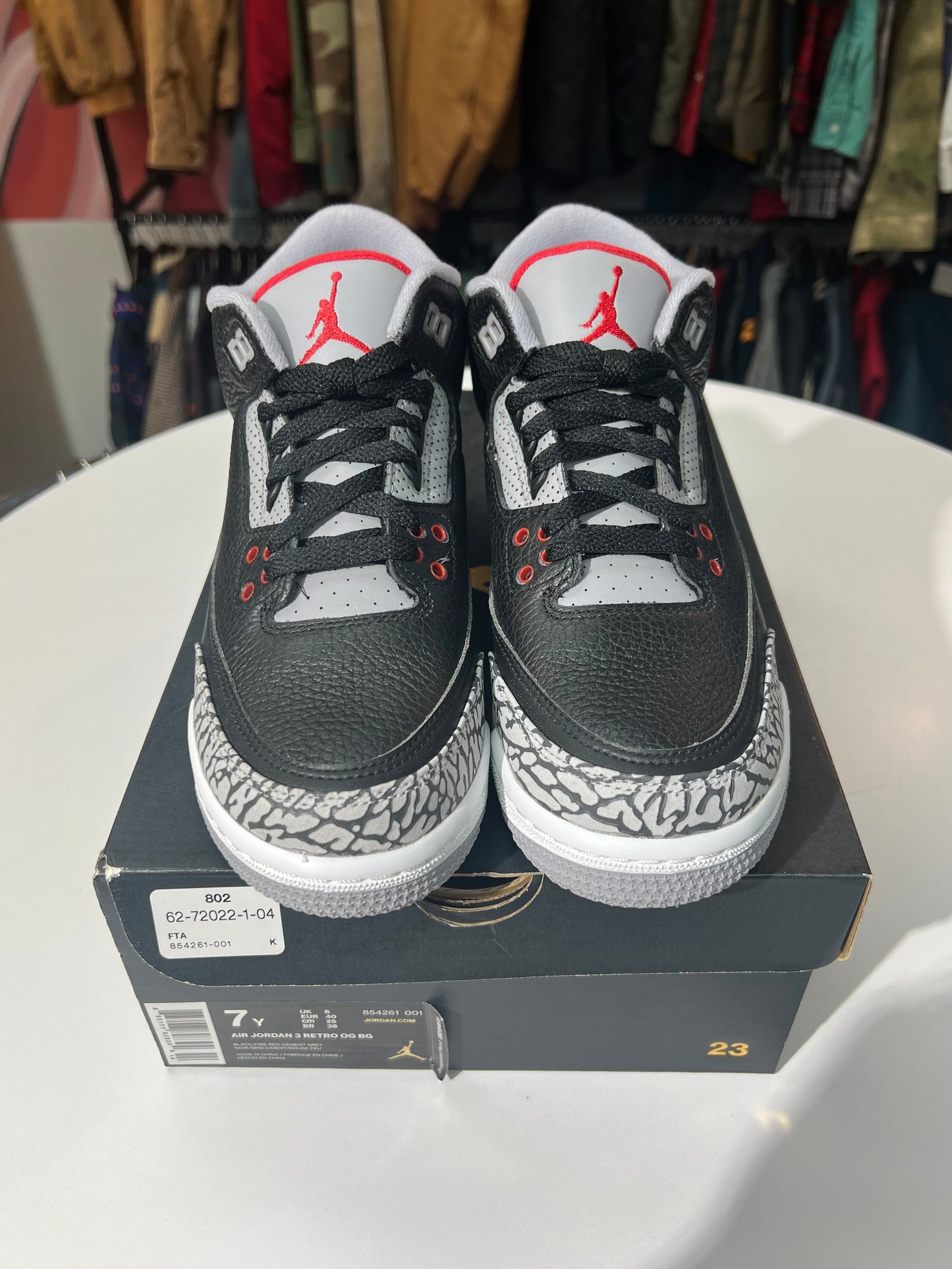 New Black Cement Jordan 3 (2018)