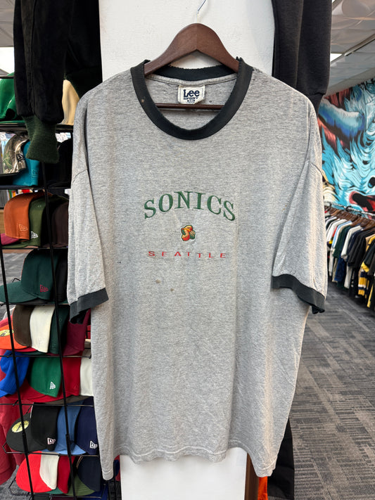 Vintage Seattle Sonics Embroidered Tee