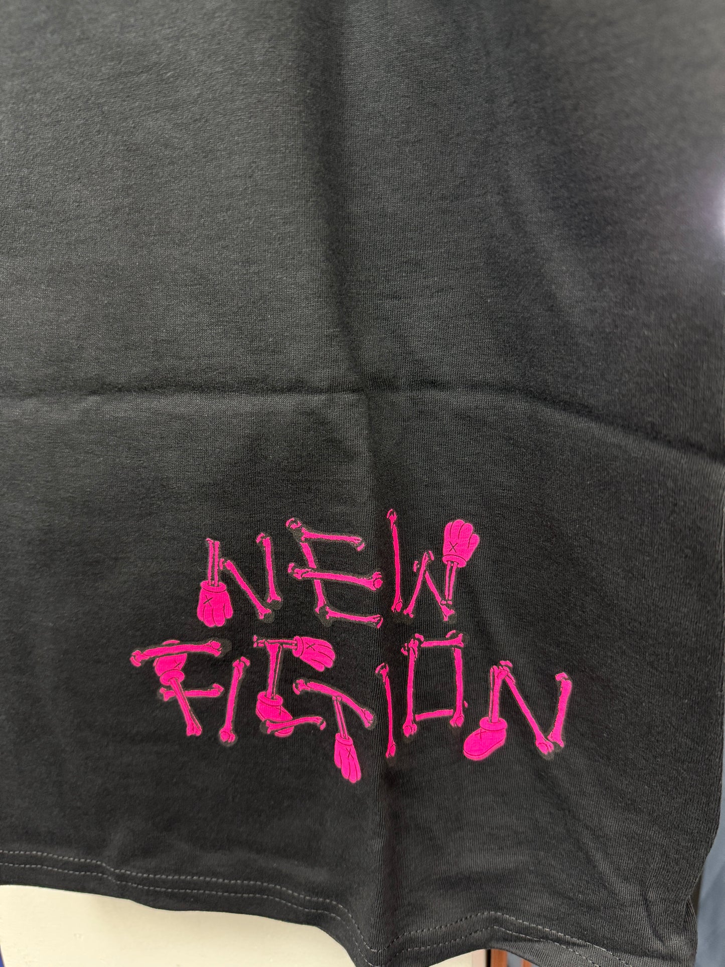 Kaws Skeleton New Fiction Tee ‘Black’