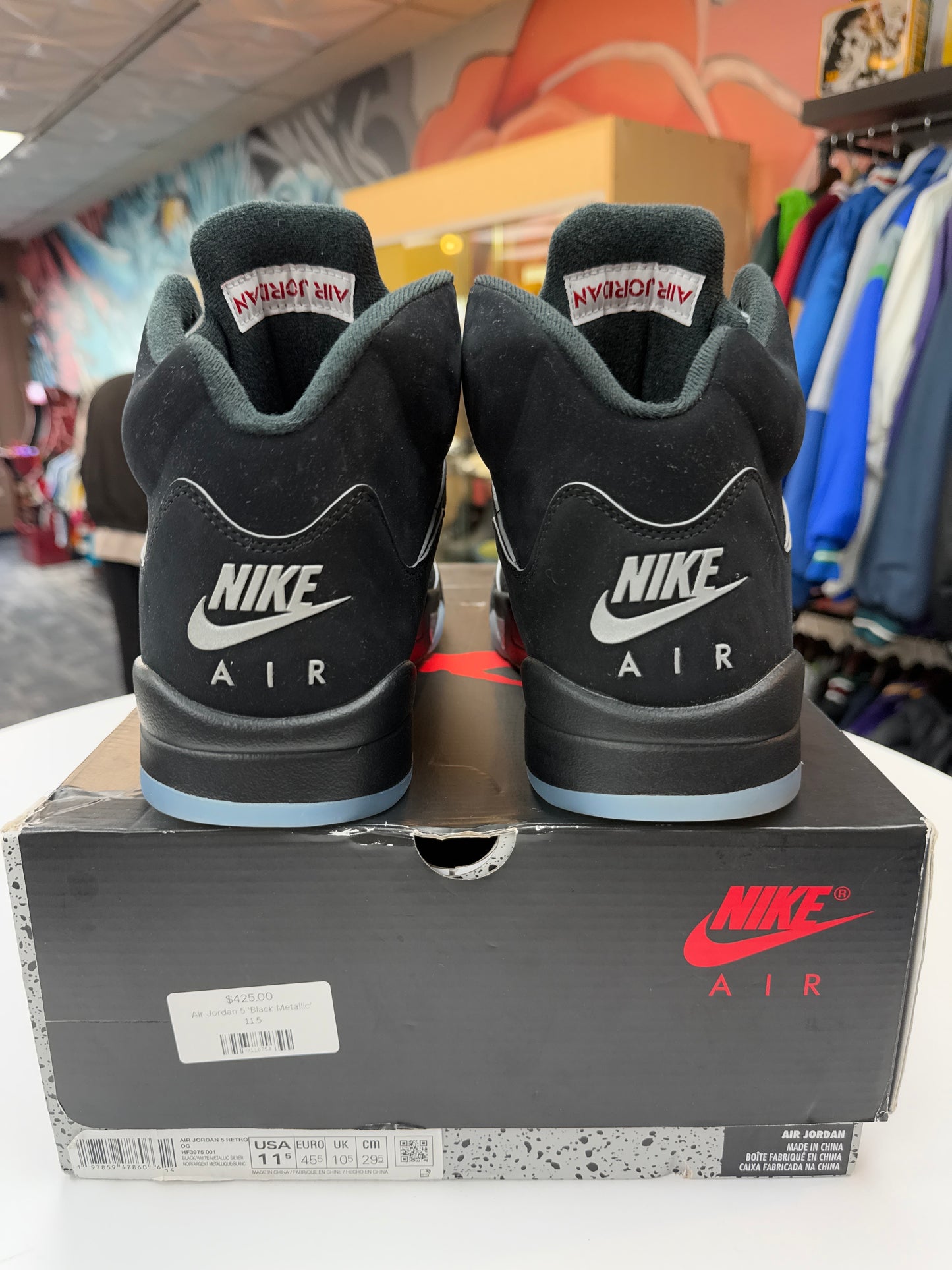 Preowned Jordan 5 Black Metallic (2025)