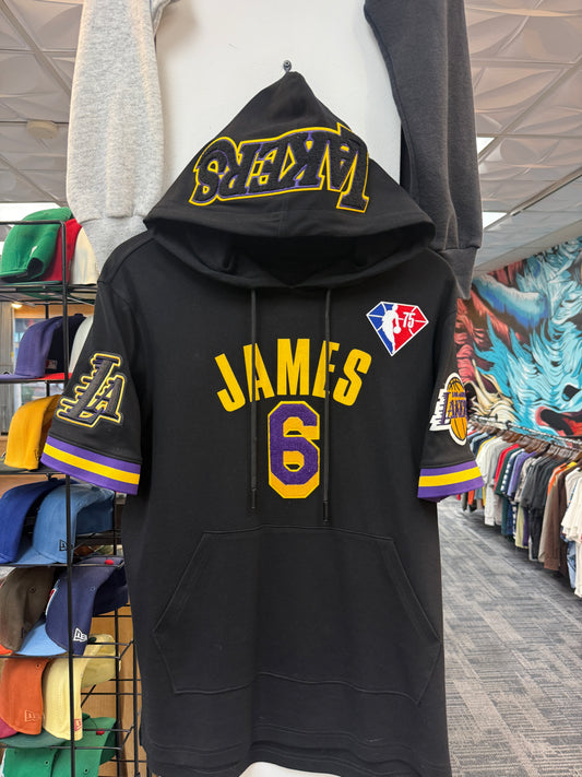 Lakers LeBron Short Sleeve Hoodie