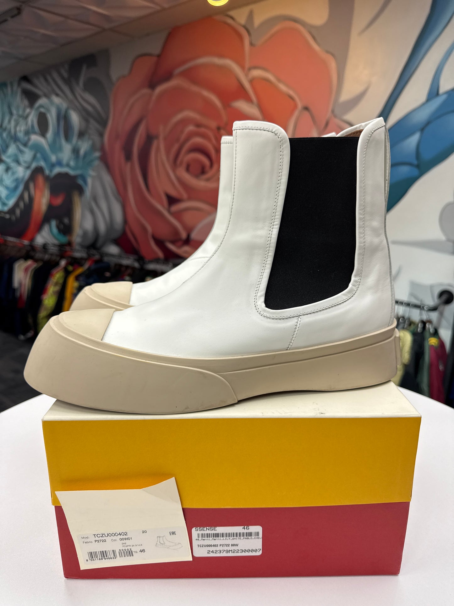 Marni Leather Pablo Chelsea Boot