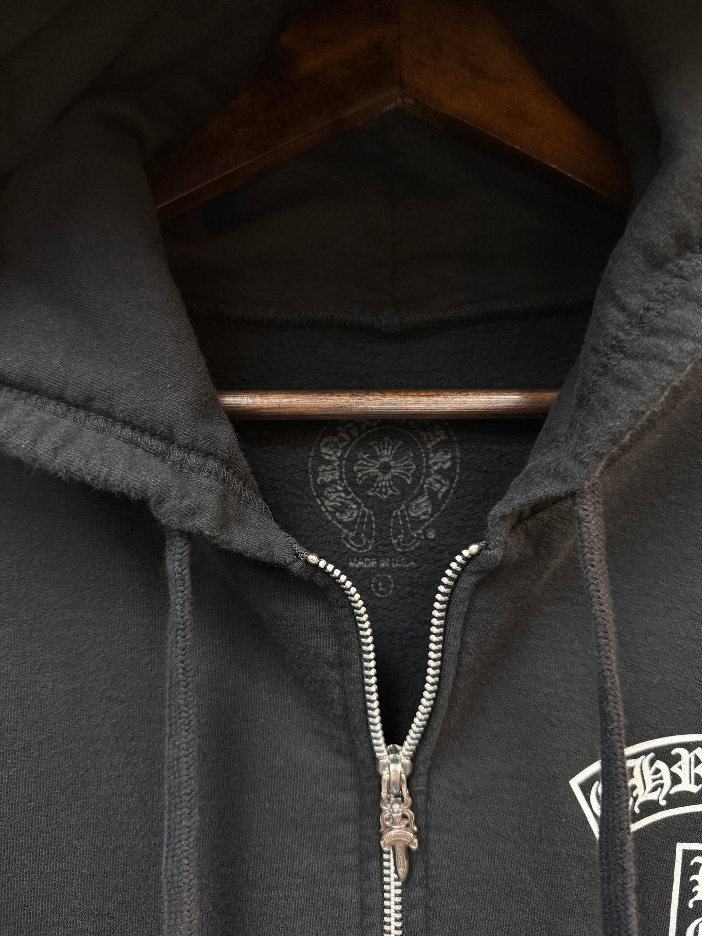 Chrome Hearts T Bar Zip Up Hoodie
