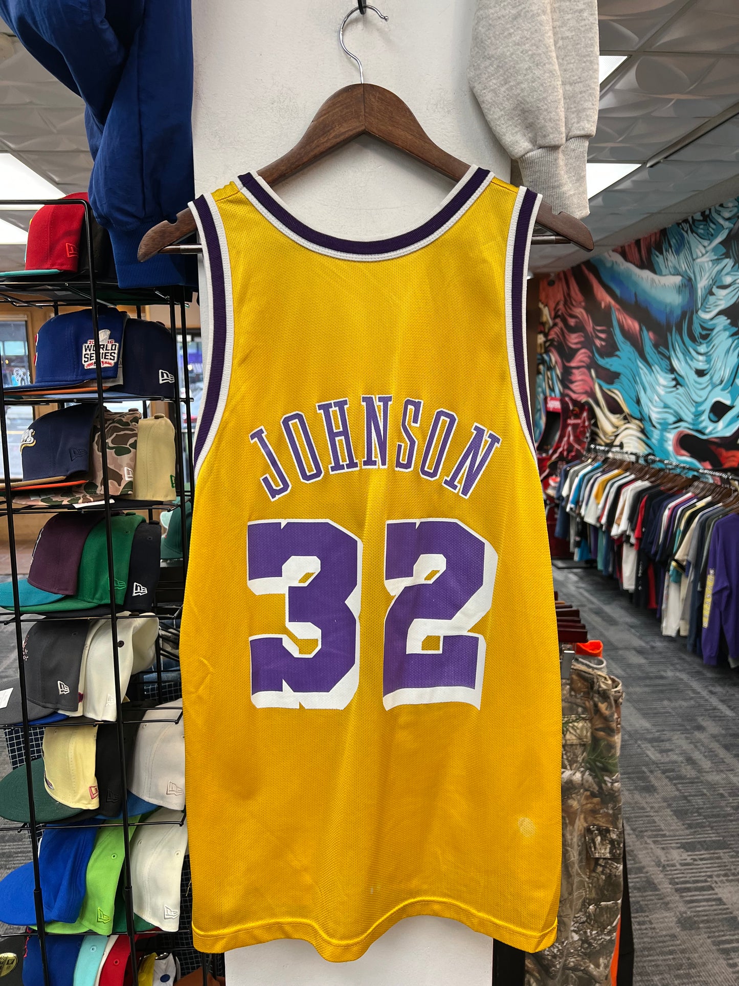 Vintage Champion Magic Johnson Lakers Jersey