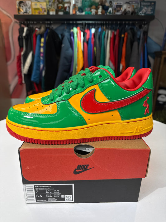 Preowned Nike AF1 Lil Yachty Concrete Boys Lucky Green