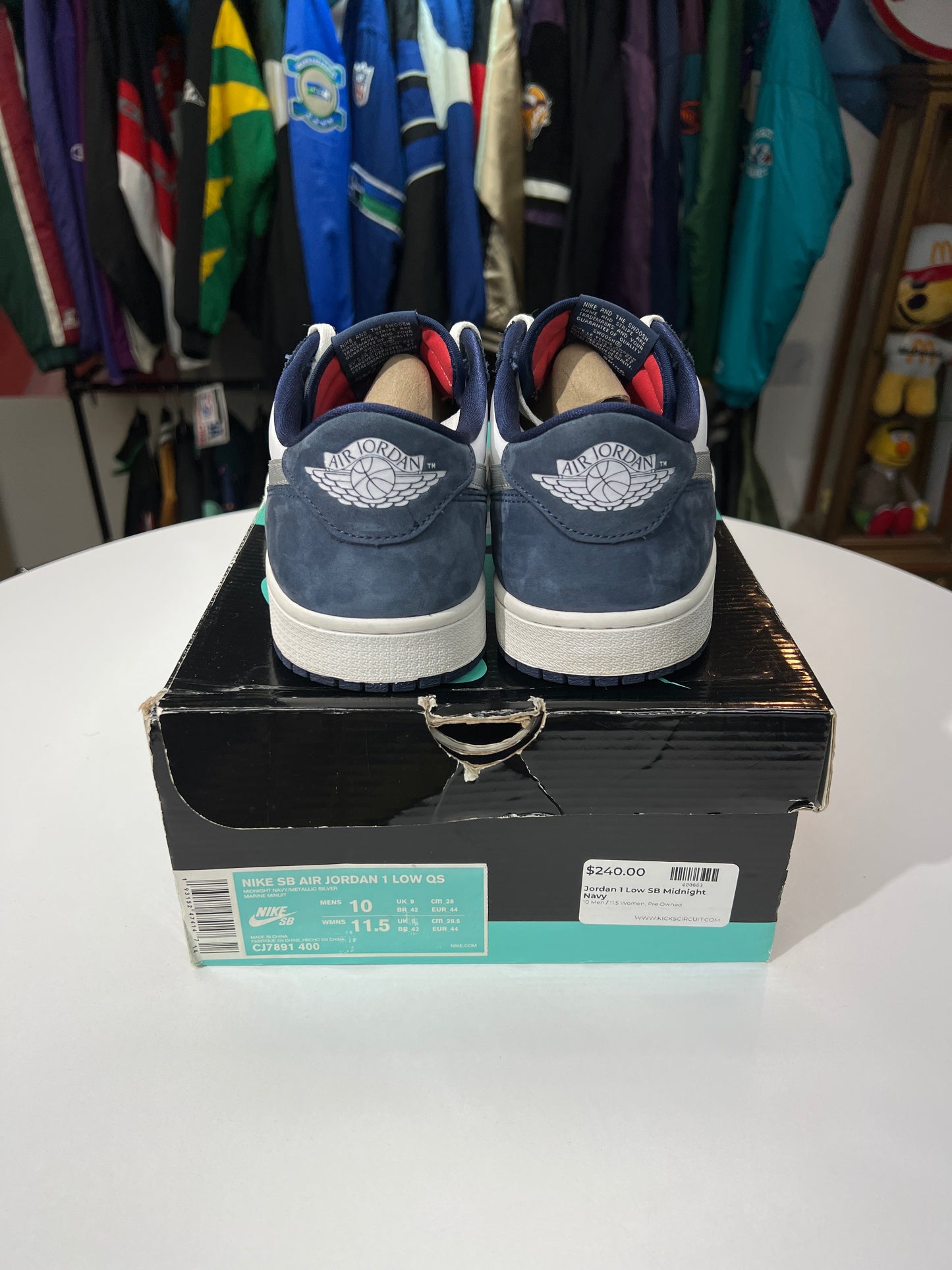 Preowned Nike SB Jordan 1 Low Eric Koston Midnight Navy