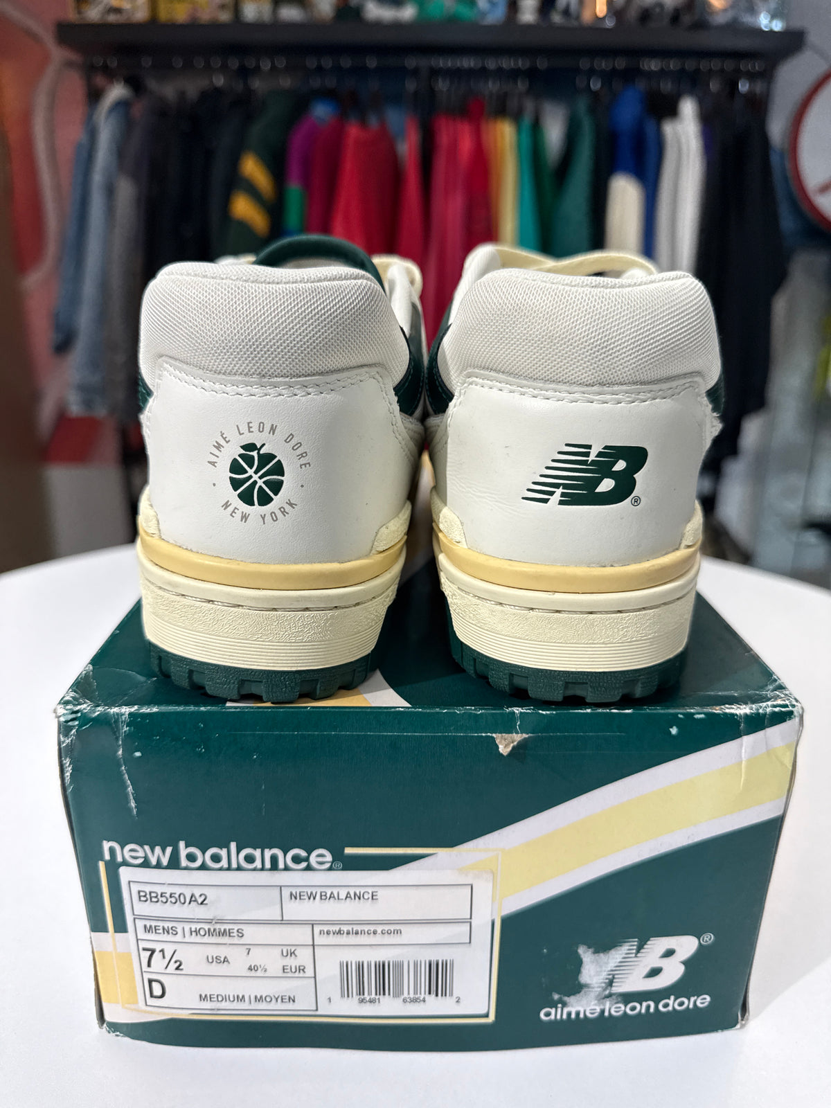 Preowned New Balance x ALD 550 Natural Green