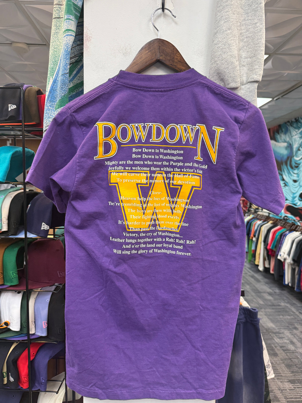 Vintage UW Huskies Bow Down Tee