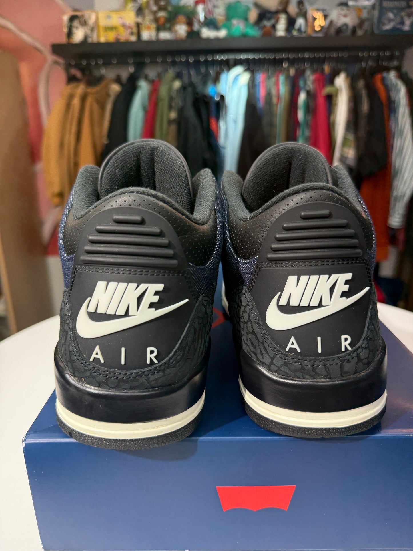 Preowned Indigo Levi’s Jordan 3