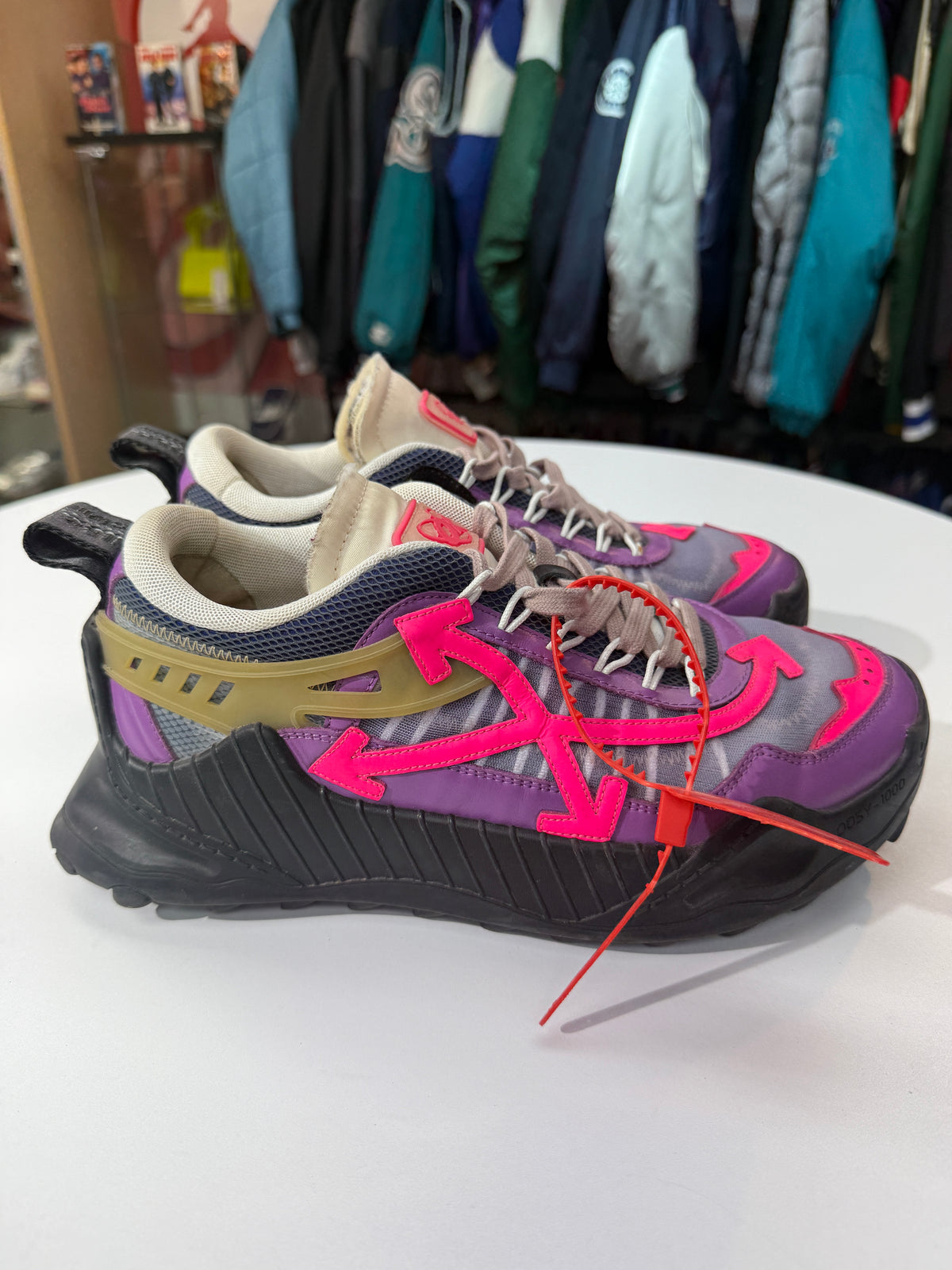 Preowned Off-White ODSY-1000 Purple Fuschia