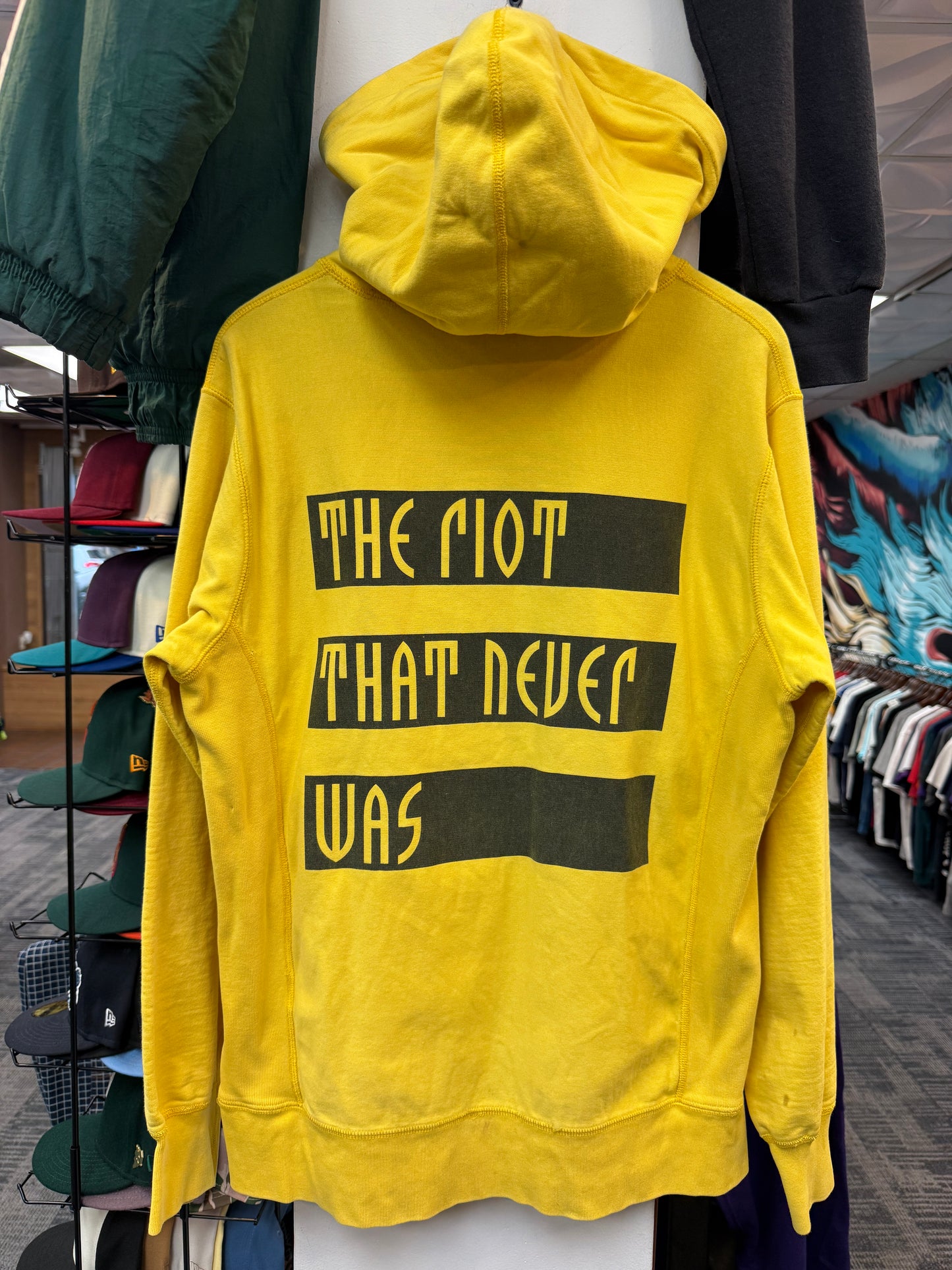 Supreme Riot Yellow Hoodie