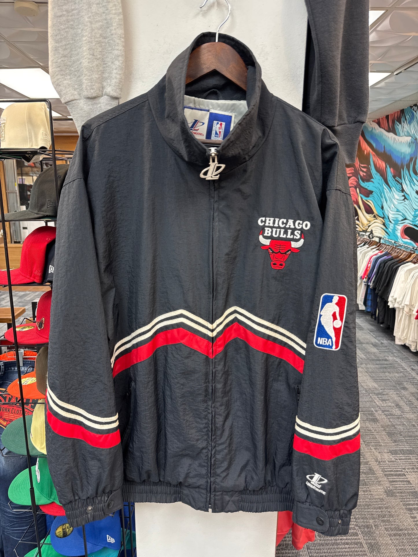 Vintage Logo Athletic Chicago Bulls Jacket
