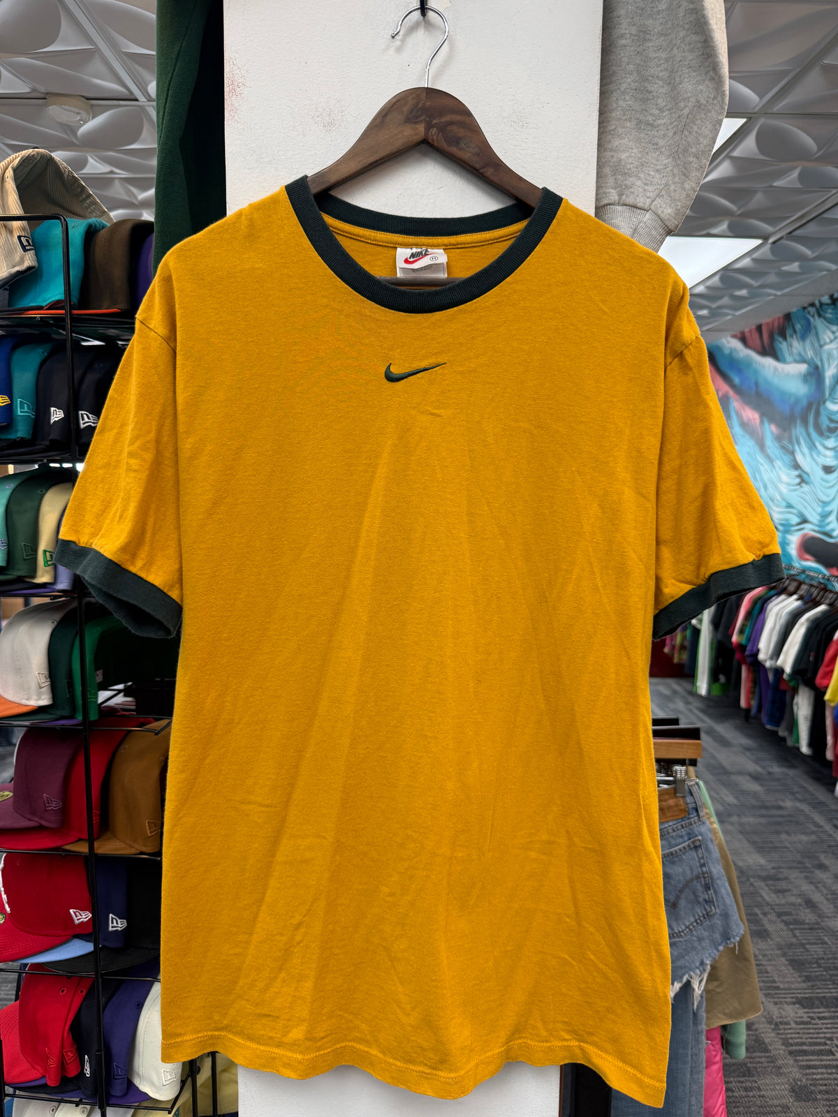 Vintage Nike Center Swoosh Ringer Tee