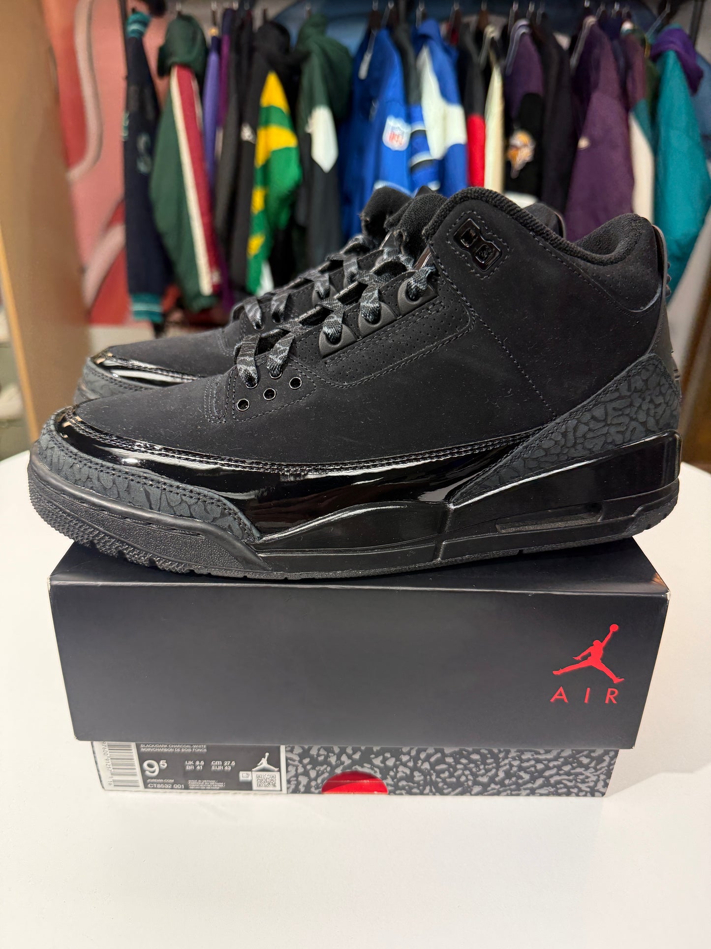 Preowned Black Cat Jordan 3 (2025)