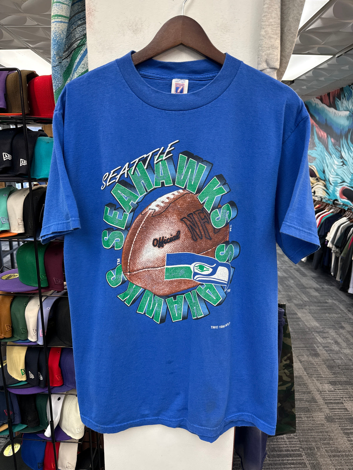 Vintage 1996 Logo 7 Seahawks Tee