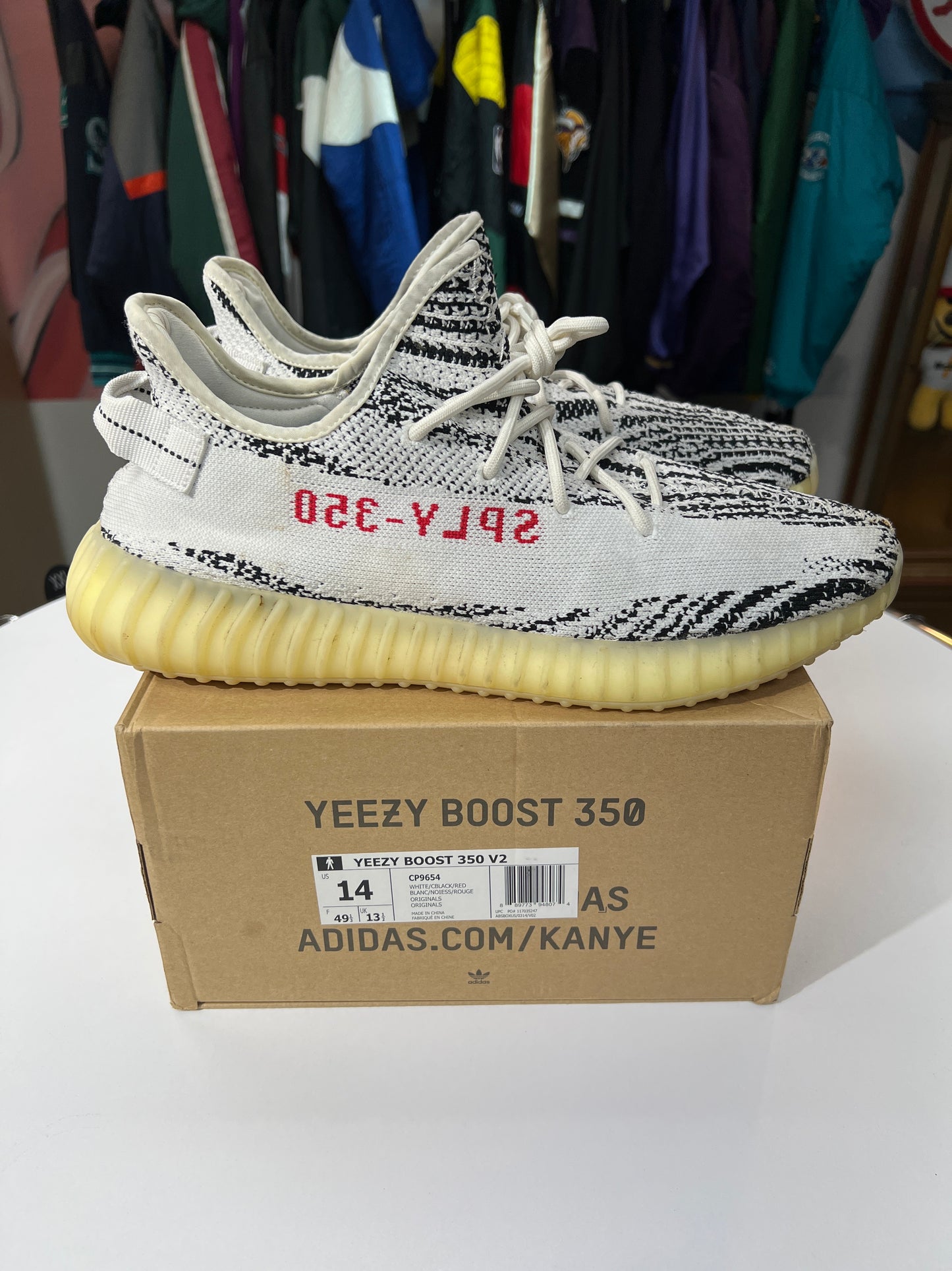 Preowned Adidas Yeezy Boost 350 V2 Zebra