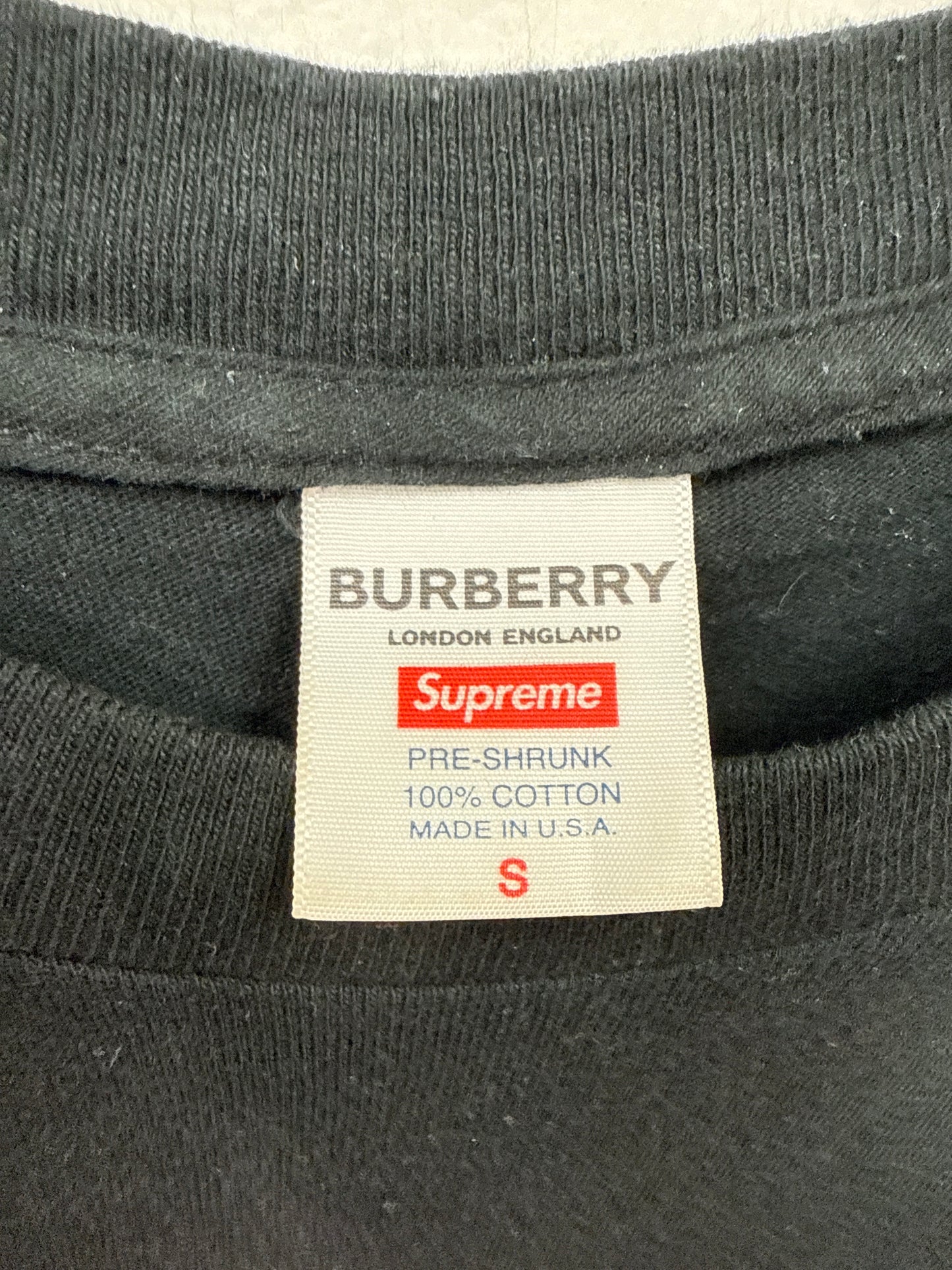 Supreme x Burberry Box Logo Tee