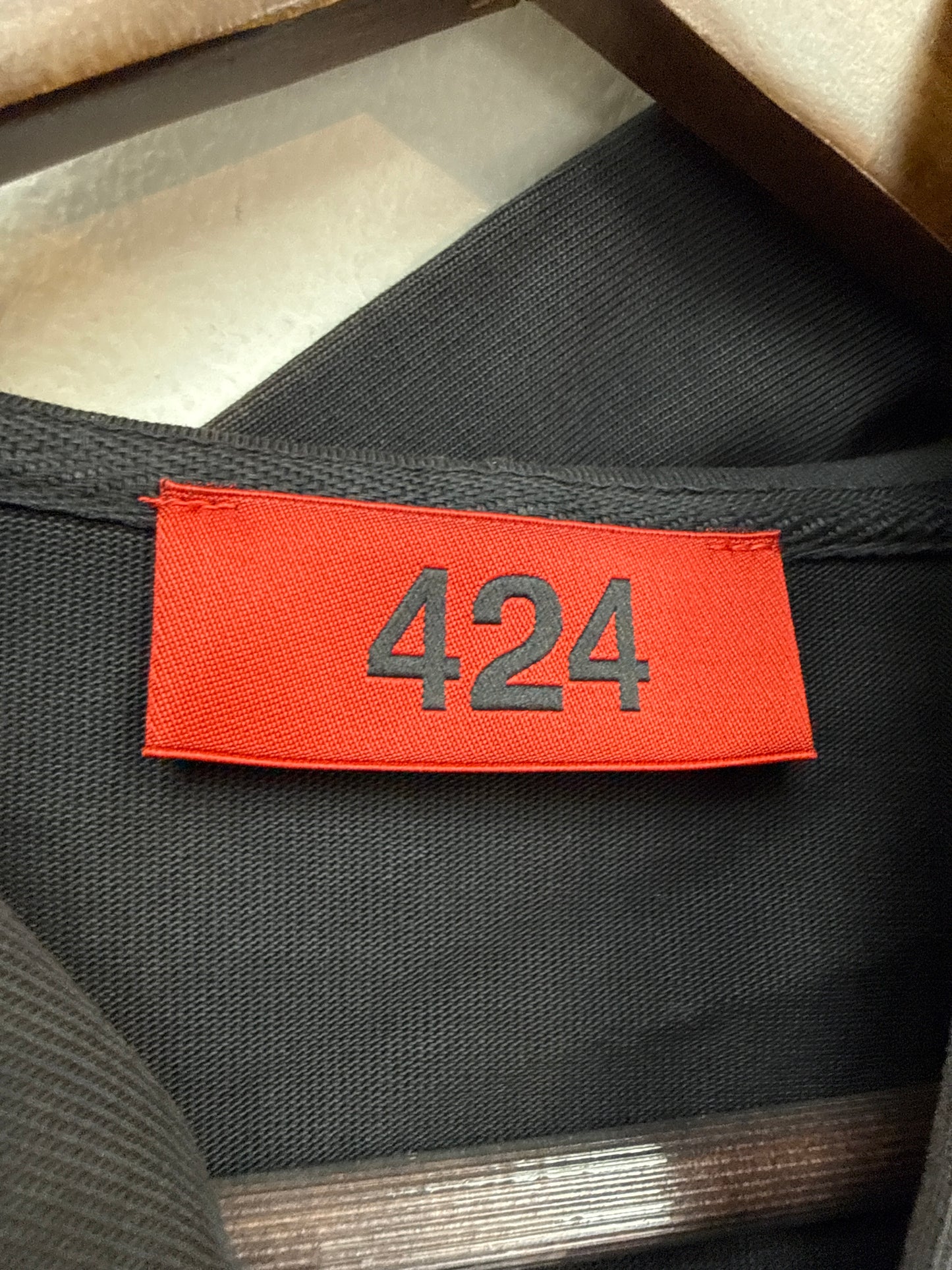 New 424 Academy Logo-Appliquéd Zip Up Hoodie