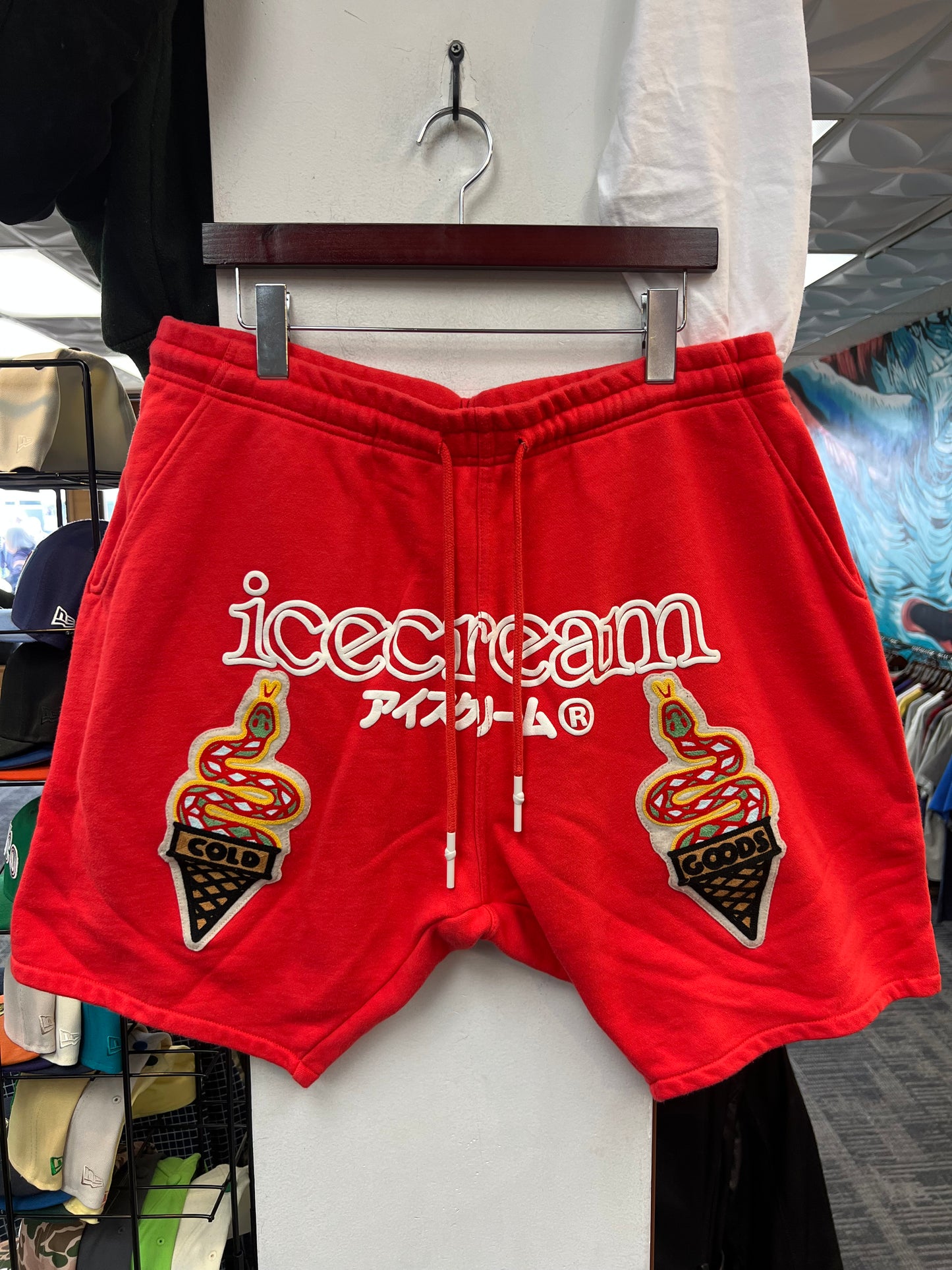 Ice Cream Red Lemon Shorts