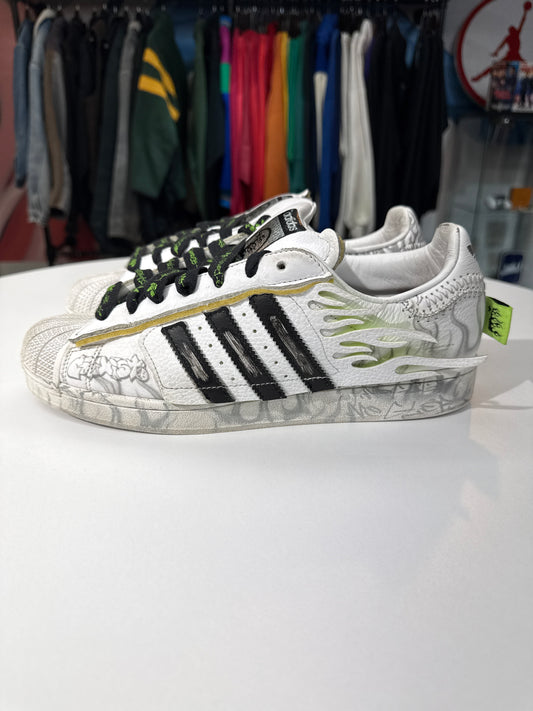 Preowned Hellstar x Adidas Superstar White