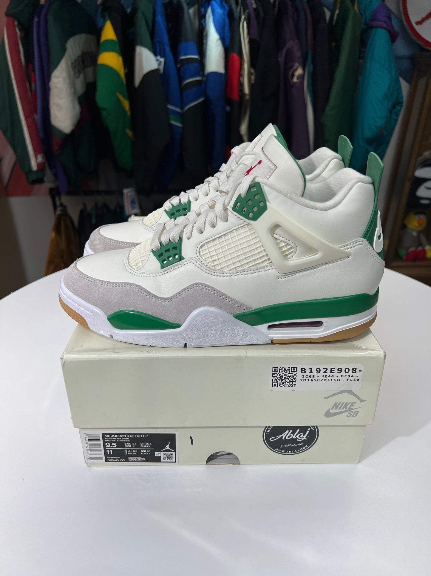 VNDS Jordan 4 Retro SB Pine Green