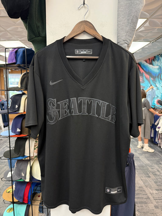 Nike Mariners Black Pullover Jersey