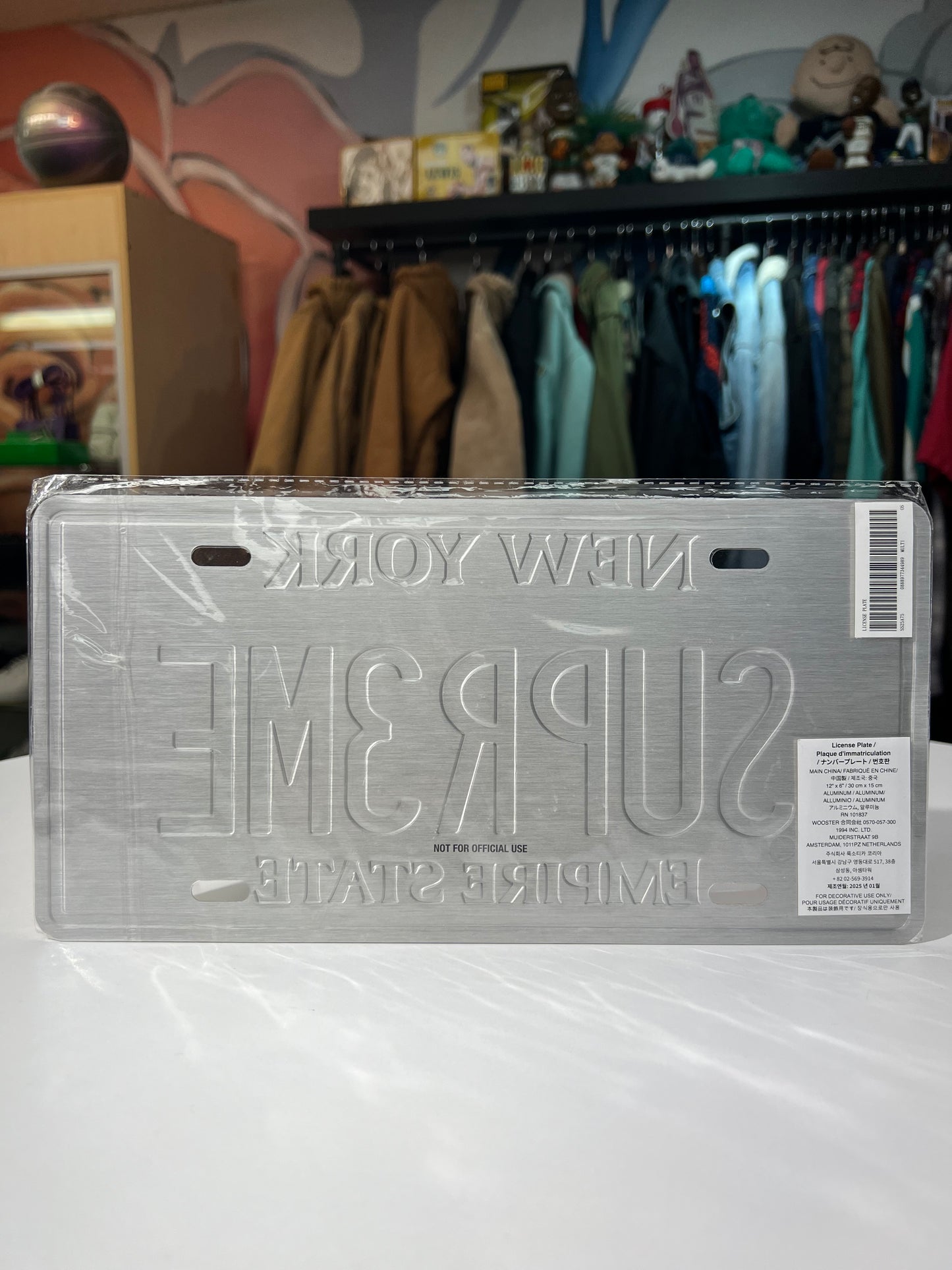 Supreme New York License Plate