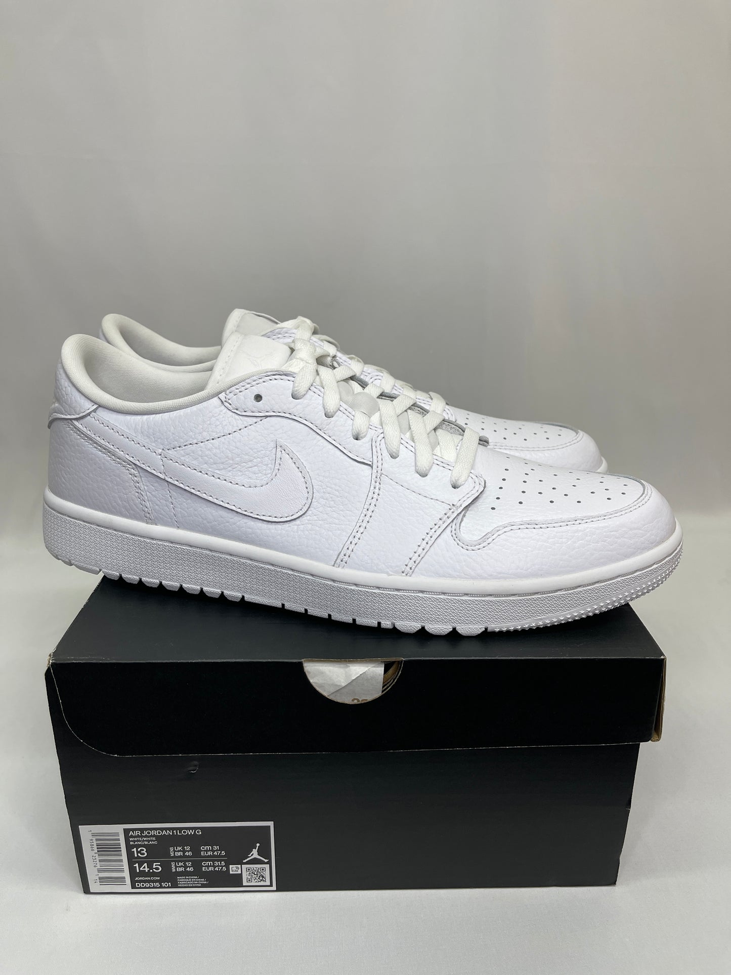 New Jordan 1 Low Golf Triple White