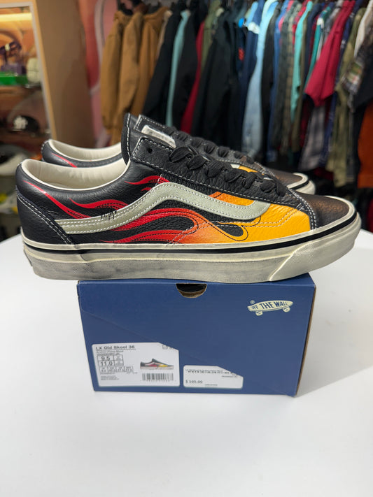 New Archive Flame Black Vans Old School