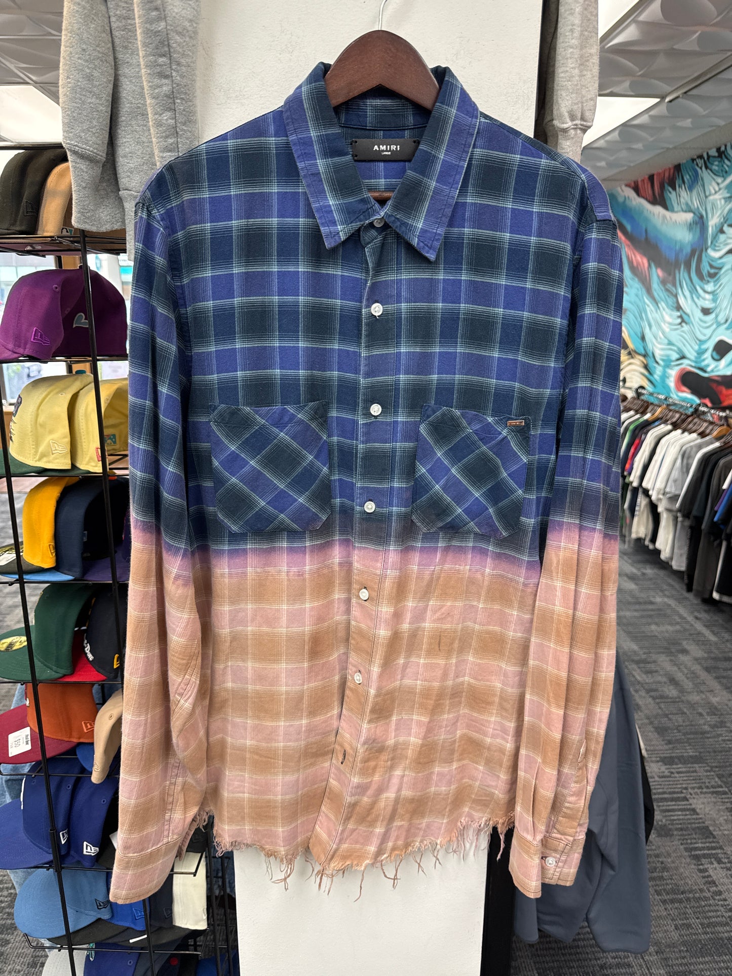 Amiri Gradient Flannel